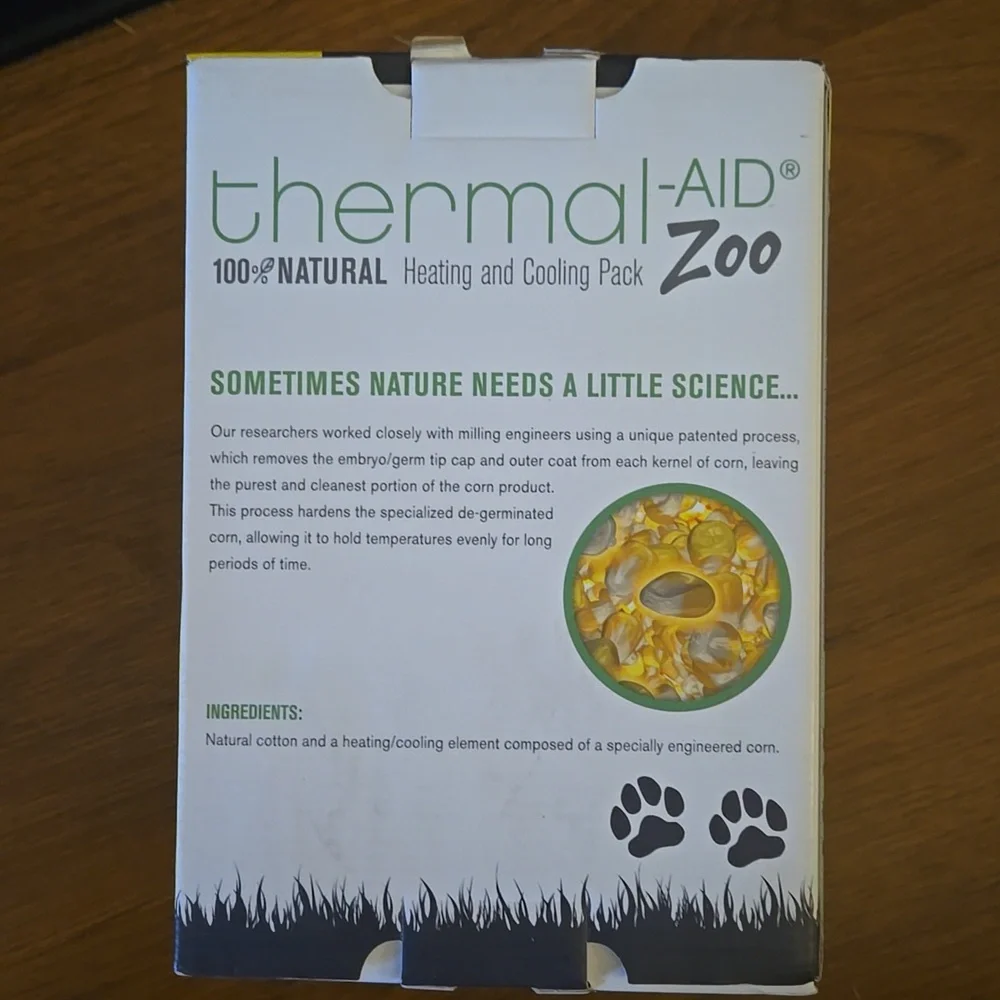 Thermal-Aid Zoo Heating Cooling Pack Baxter Gray Bunny 100% Natural NEW IN BOX